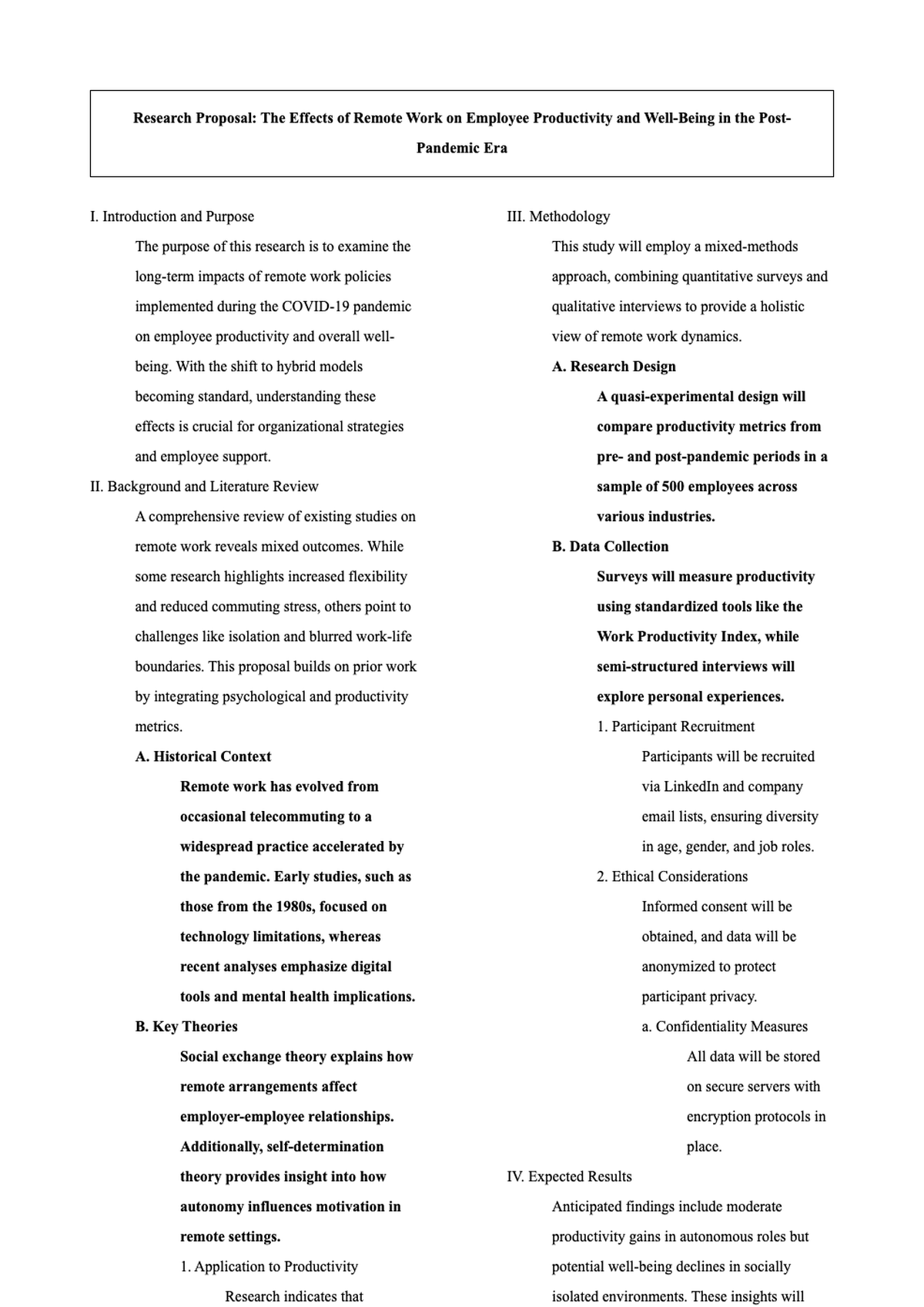 Academic research proposal outline template with structured sections and detailed instructions_variant_2